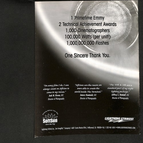 American Cinematographer - Special Lighting Supplement (Suplemento Especial de Iluminación)
