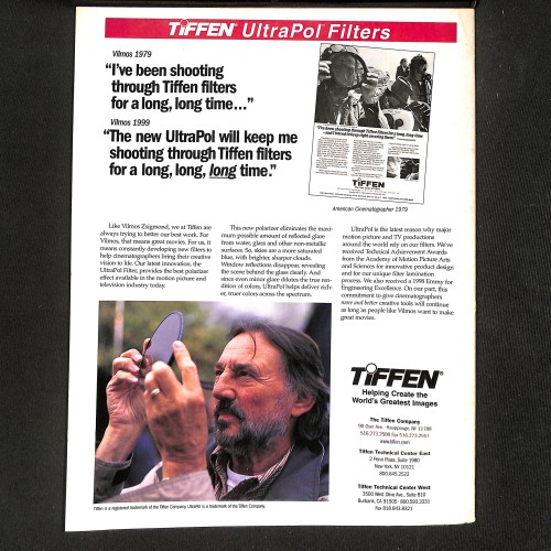 American Cinematographer, Un domingo cualquiera (Vol. 81, No. 1)