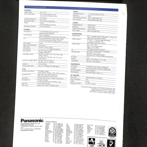 Folleto Panasonic