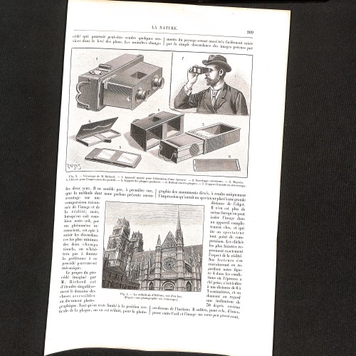 Págs 269 y 270 de la revista La Nature (Artículo sobre el Vérascope de Jules Richard, y más)