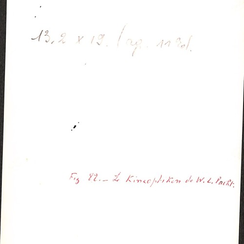 Reproducción fotográfica de un cartel publicitario danés de época y anotaciones de archivo en su reverso.