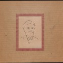 Estampa tipográfica con retrato a línea y texto biográfico de homenaje (anverso y reverso) dedicado a Étienne-Jules Marey.
