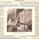 Doble página (págs. 47 y 48) del semanario de prensa ilustrada francesa Le Monde Illustré.