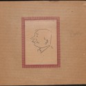 Lote biográfico/documental sobre Émile Cohl (Anverso: Retrato caricaturesco / Reverso: Ficha técnico-histórica).