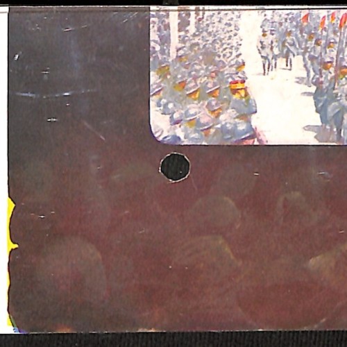 Placa fotográfica estereoscópica e iluminada con registro técnico de precine