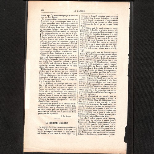 Publicación periódica histórica: Études sur le phénakisticope et les illusions d'optique de la revista La Nature.
