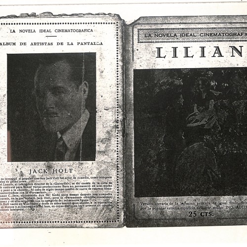 Folleto/Cuadernillo "La Novela Ideal Cinematográfica" - Número dedicado a Lilian (1922).