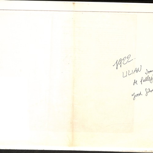Folleto/Cuadernillo "La Novela Ideal Cinematográfica" - Número dedicado a Lilian (1922).