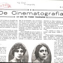 Periódico: "De Cinematografía: Lo que no puede tolerarse".
