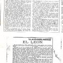 Recortes de prensa con críticas y reseñas de la película "El león" (Studio Films).