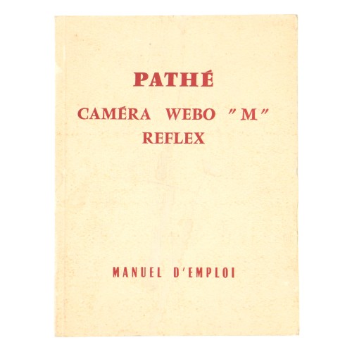 Manual Caméra Webo "M" Reflex - Pathé