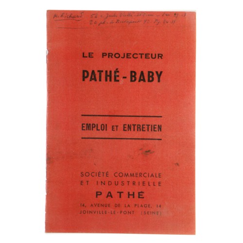 Manual Proyector cinematografico Pathé-Baby