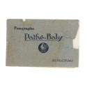 Manual Posographe Pathé-Baby