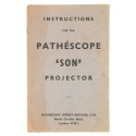 Manual Proyector Pathéscope 'Son'