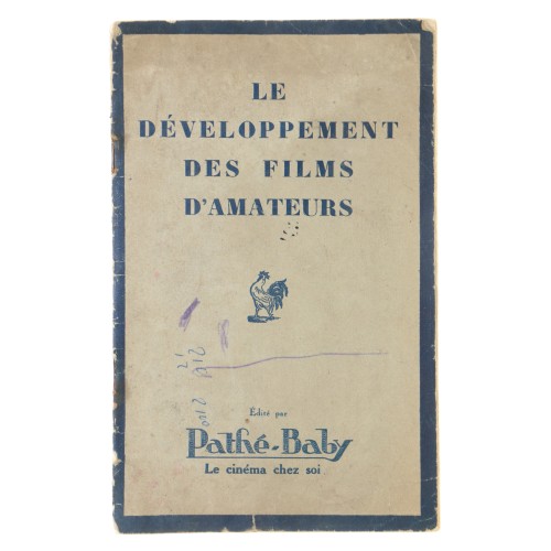 Manual de revelado de películas Pathé-Baby