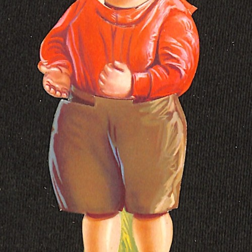 Muñeco recortable (niño obeso)