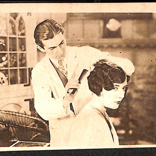 Tarjeta coleccionable: Una cabellera que se pierde (Lois Wilson) (Cromo publicitario).
