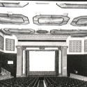 Fotografía arquitectónica original de interior / Registro documental de sala cinematográfica.