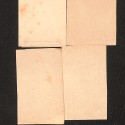 Conjunto de cinco tarjetas gráficas o viñetas ilustradas/serie de estampas alegóricas