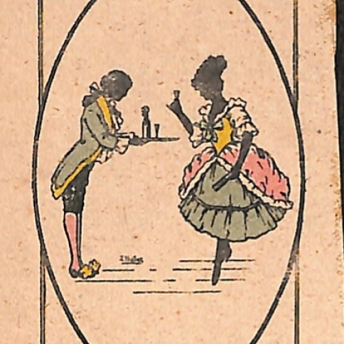 Viñeta o estampa ilustrada de época