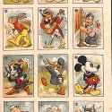 Pliego o tira de cromos/viñetas cinematográficas e infantiles de época