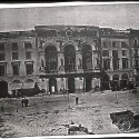 Fotografía: Vista exterior de la fachada del Teatro Principal en la Plaza del Teatro (Barcelona).