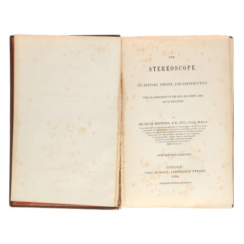 Libro The Stereoscope - Its history, theory, and construction - Sir David Brewster