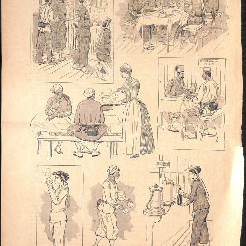 Revista ilustrada: crónica costumbrista/militar + artículo de divulgación (con sección dedicada al fonógrafo de Edison)
