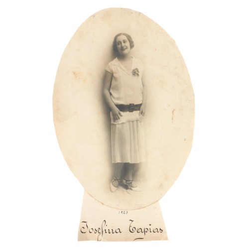Fotografia sobre carton Josefina Tapias