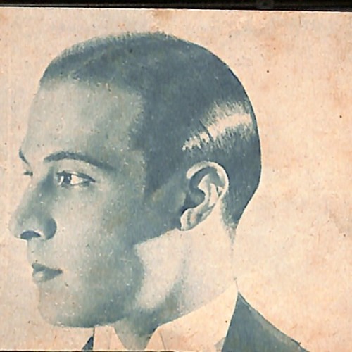 Tarjeta postal publicitaria Nº1 - "Rodolfo Valentino".