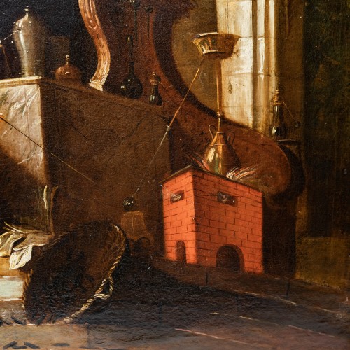 Pintura "La Pharmacie" (Tiré du cabinet de Monseigneur le Duc de Picquigny)