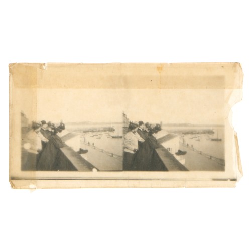 Escena de sociedad en un puerto francés, Belle Époque