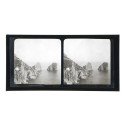 Placa estereoscópica de cristal: Vista general de la Isla de Capri, Nº 37