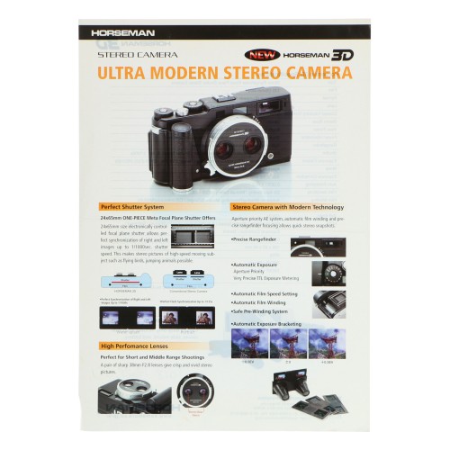 Hoseman brochure Ultra Modern stereo camera Stereo Camera