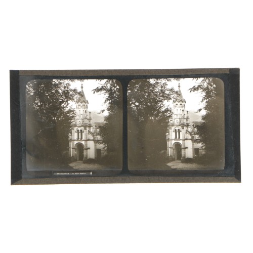 Placa estereoscópica de cristal: Santuarios de Bétharram, Vía Santa, Francia