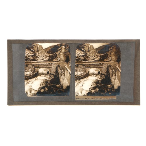 Placa estereoscópica de cristal Eaux-Bonnes, Francia