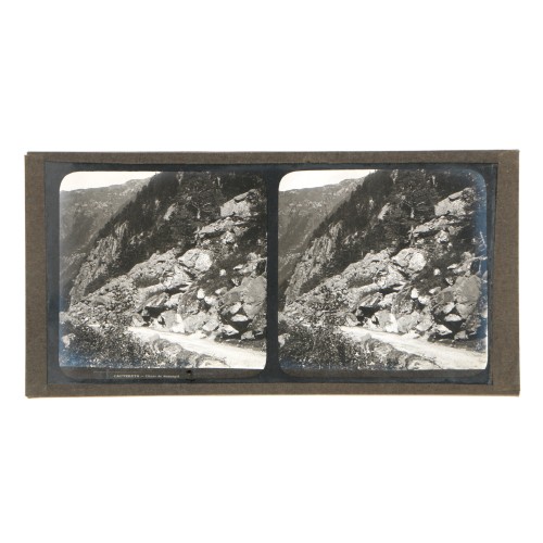 Placa estereoscópica de cristal: Chaos du Bousquet, Cauterets