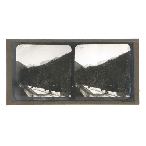 Placa estereoscópica de cristal: Cauterets (Francia)