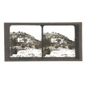 Placa estereoscópica de cristal, vista de Palalda, Pirineos