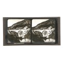 Placa estereoscópica de cristal: Pont de Palalda, Pirineos Orientales, Francia