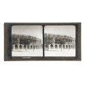 Placa estereoscópica de cristal, vista de las Arenas de Nîmes (Francia)