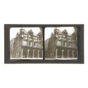 Placa estereoscópica de cristal: Maison des Consuls, Riom (Francia)