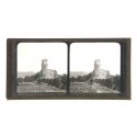 Placa estereoscópica de cristal del Castillo de Tournoël, Puy-de-Dôme