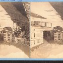 Tarjeta estereoscópica de los Eaux-Chaudes, Pirineos Atlánticos, editada por L.L.