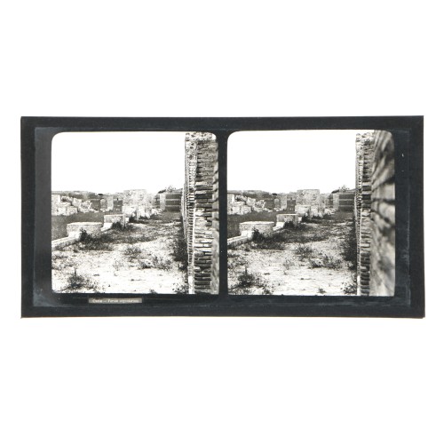 Placa estereoscópica de cristal: Ostia - Forum Argentarium