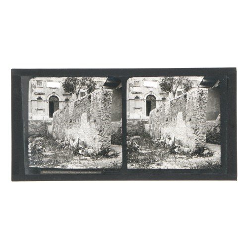 Placa estereoscópica de cristal - Ostia, antiguos almacenes