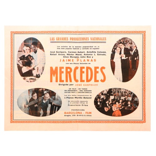Cartel de la pelicula "Mercedes" - José Castellví