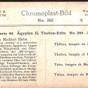 Tarjeta estereoscópica Chromoplast-Bild de Medinet Habu (Tebas)