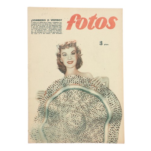 Revista "fotos" semanario grafico Nº651 con articulo de Juan Antonio Cabero