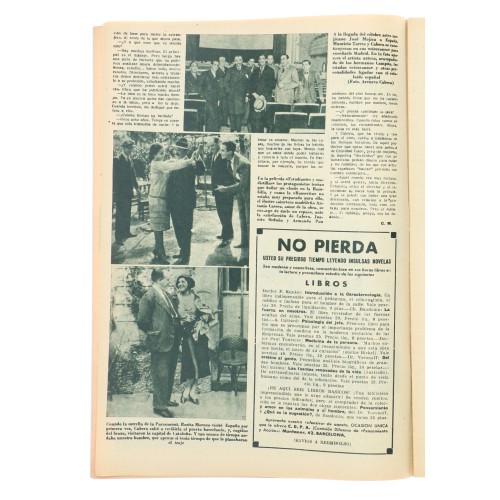 Revista "fotos" semanario grafico Nº651 con articulo de Juan Antonio Cabero